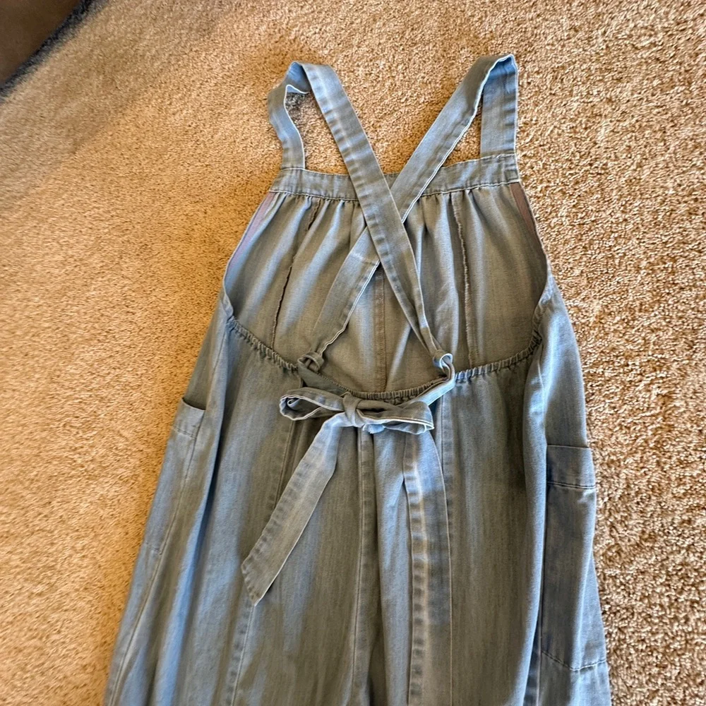 Women's Light Blue Denim jumper overalls - Picture 2 of 7